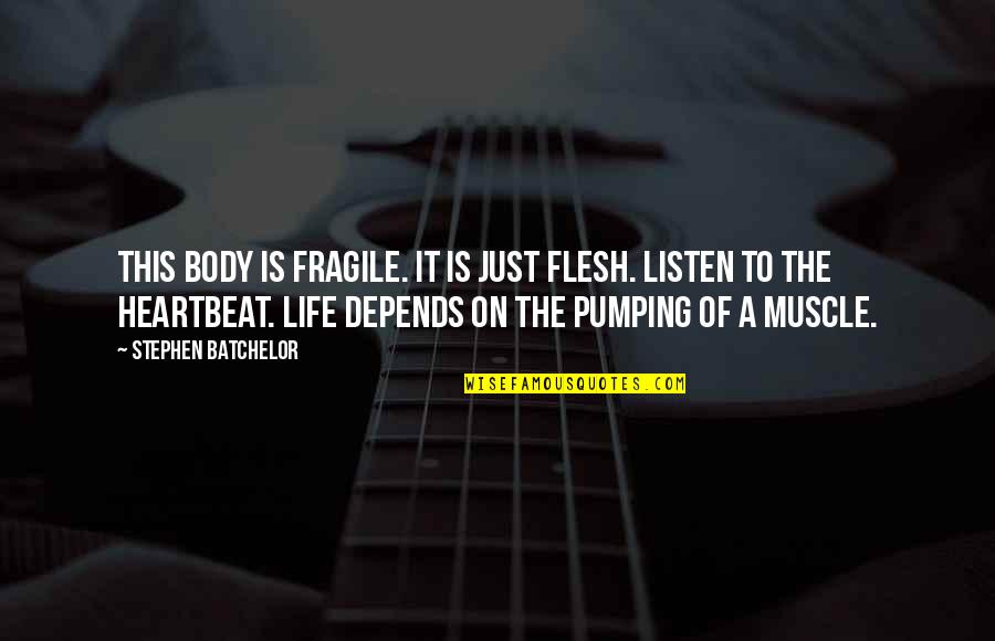 Fredholm Integro Quotes By Stephen Batchelor: This body is fragile. It is just flesh. Fredholm Integro Quotes By Stephen Batchelor: This body is fragile. It is just flesh.