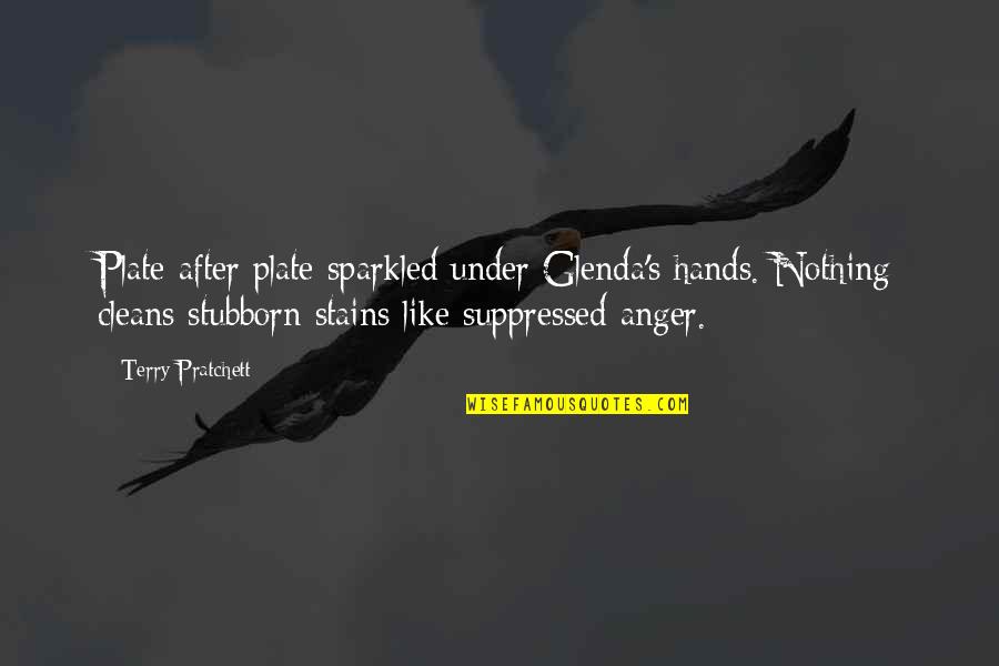 Fredric Jameson Postmodernism Quotes By Terry Pratchett: Plate after plate sparkled under Glenda's hands. Nothing