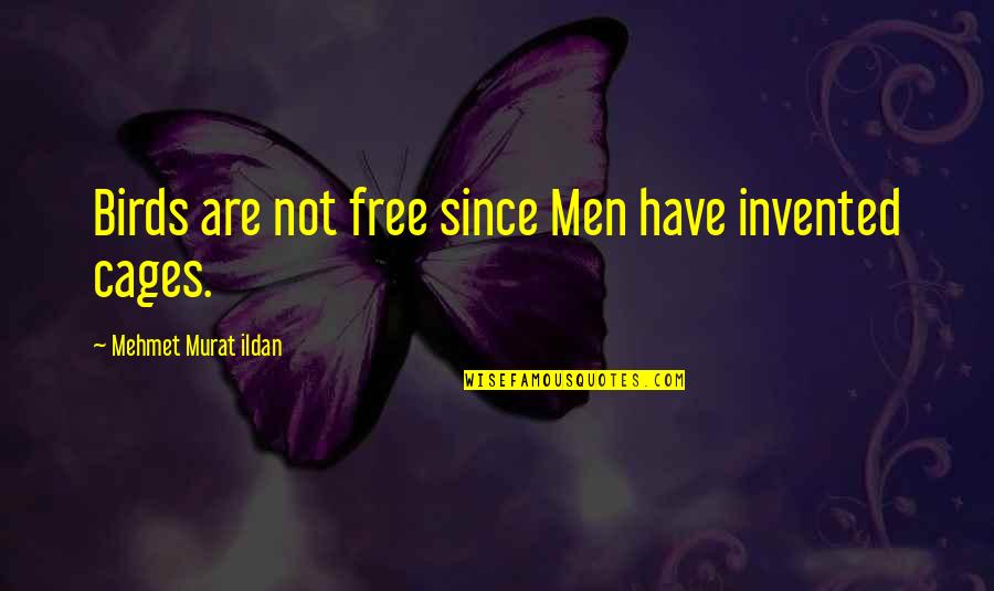 Free Birds Quotes By Mehmet Murat Ildan: Birds are not free since Men have invented