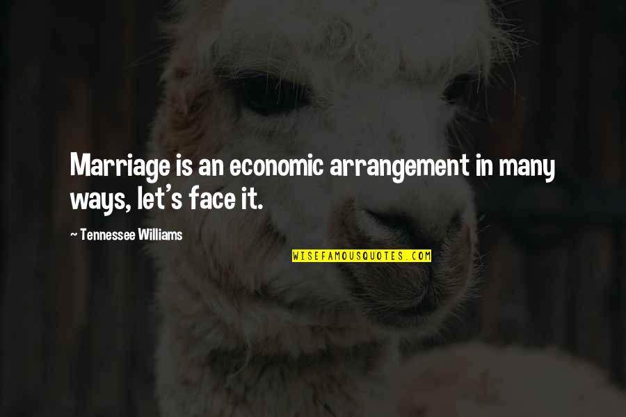 Free Customer Service Motivational Quotes By Tennessee Williams: Marriage is an economic arrangement in many ways, Free Customer Service Motivational Quotes By Tennessee Williams: Marriage is an economic arrangement in many ways,
