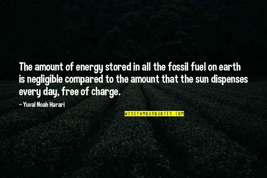 Free Of Charge Quotes By Yuval Noah Harari: The amount of energy stored in all the