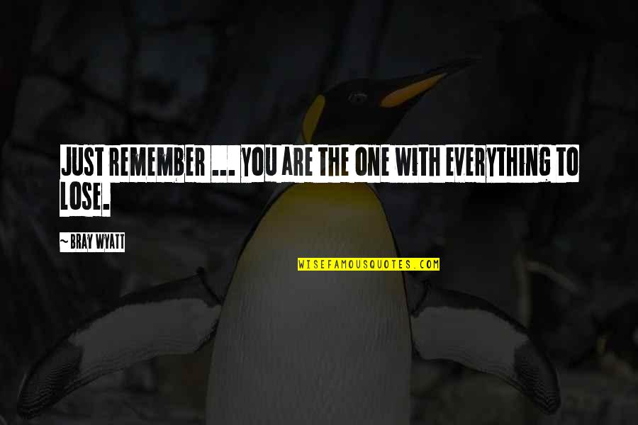 Free Online Car Quotes By Bray Wyatt: Just remember ... you are the one with