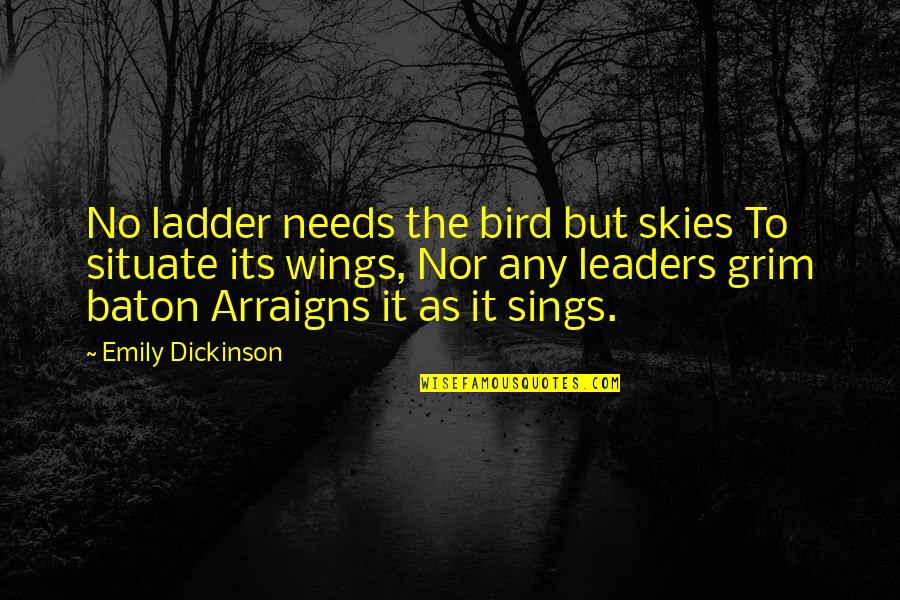 Free Printable Frameable Quotes By Emily Dickinson: No ladder needs the bird but skies To Free Printable Frameable Quotes By Emily Dickinson: No ladder needs the bird but skies To