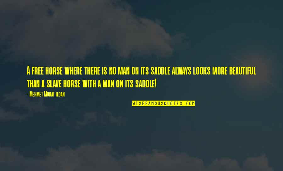 Free Slave Quotes By Mehmet Murat Ildan: A free horse where there is no man