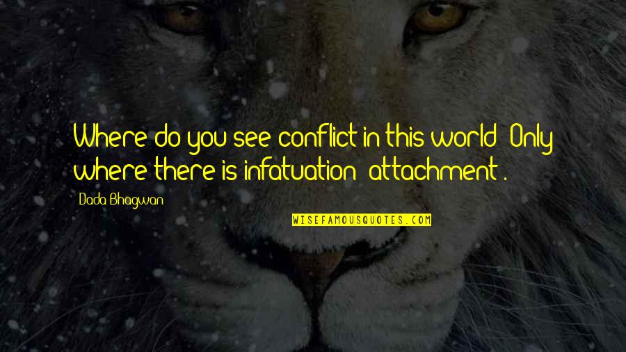 Free Spiritual Quotes By Dada Bhagwan: Where do you see conflict in this world?