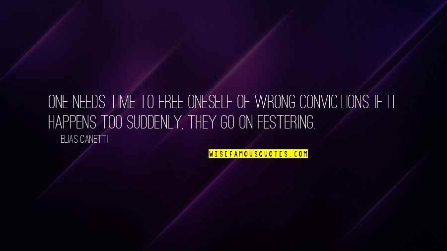 Free Time Quotes By Elias Canetti: One needs time to free oneself of wrong Free Time Quotes By Elias Canetti: One needs time to free oneself of wrong