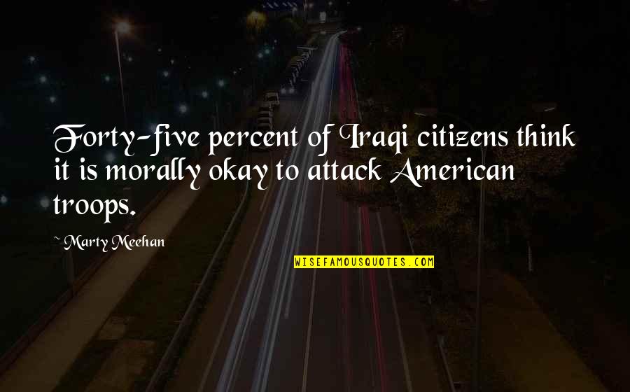 Freedom Its Always Sunny Quotes By Marty Meehan: Forty-five percent of Iraqi citizens think it is