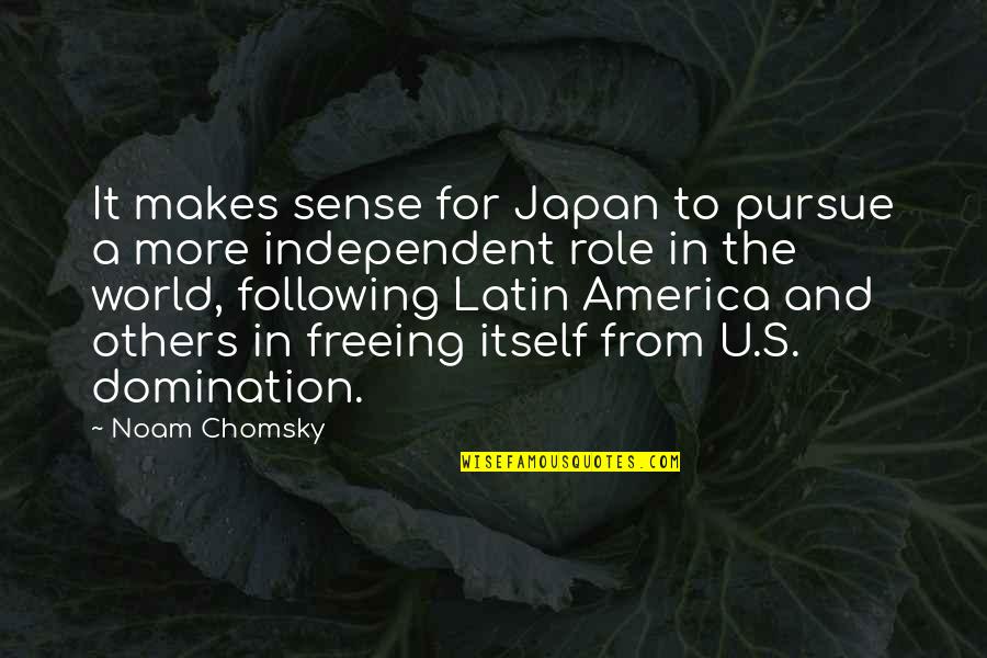 Freeing Quotes By Noam Chomsky: It makes sense for Japan to pursue a