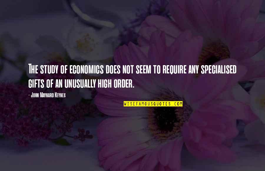 Freeman John Dyson Quotes By John Maynard Keynes: The study of economics does not seem to Freeman John Dyson Quotes By John Maynard Keynes: The study of economics does not seem to