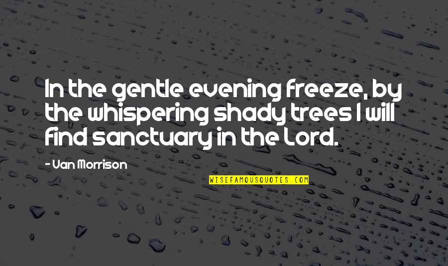 Freeze Quotes By Van Morrison: In the gentle evening freeze, by the whispering
