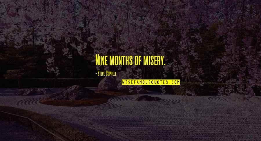 Freiberger Sextant Quotes By Steve Coppell: Nine months of misery. Freiberger Sextant Quotes By Steve Coppell: Nine months of misery.