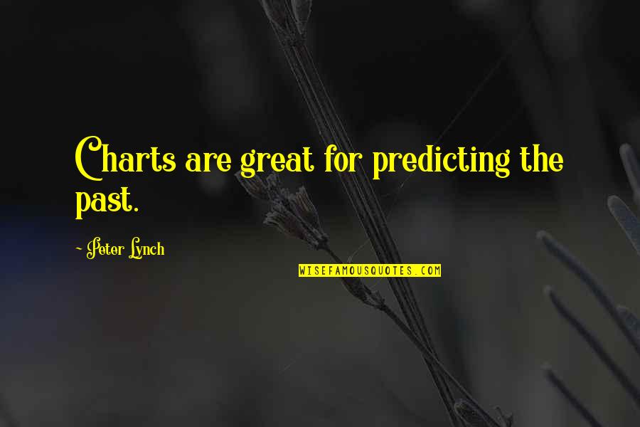 Freigeist Bierkultur Quotes By Peter Lynch: Charts are great for predicting the past.