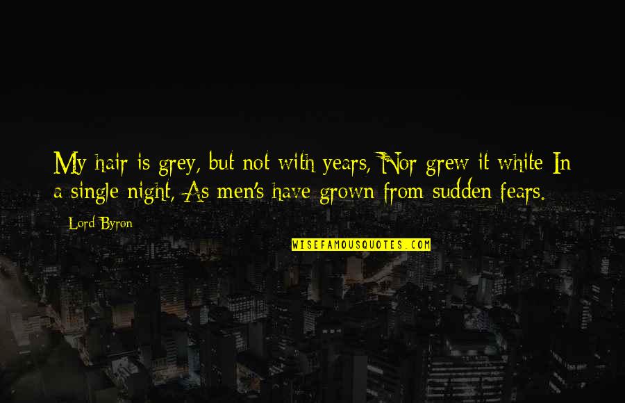 Freke Umoh Quotes By Lord Byron: My hair is grey, but not with years, Freke Umoh Quotes By Lord Byron: My hair is grey, but not with years,