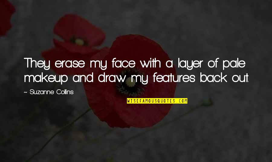 Frenzies Dialysis Quotes By Suzanne Collins: They erase my face with a layer of