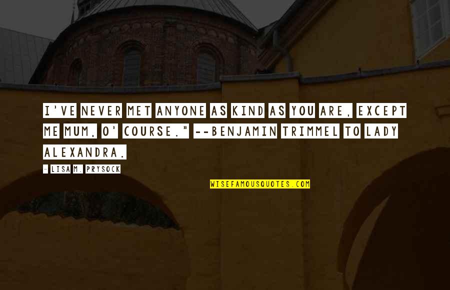 Freshman Year Over Quotes By Lisa M. Prysock: I've never met anyone as kind as you Freshman Year Over Quotes By Lisa M. Prysock: I've never met anyone as kind as you