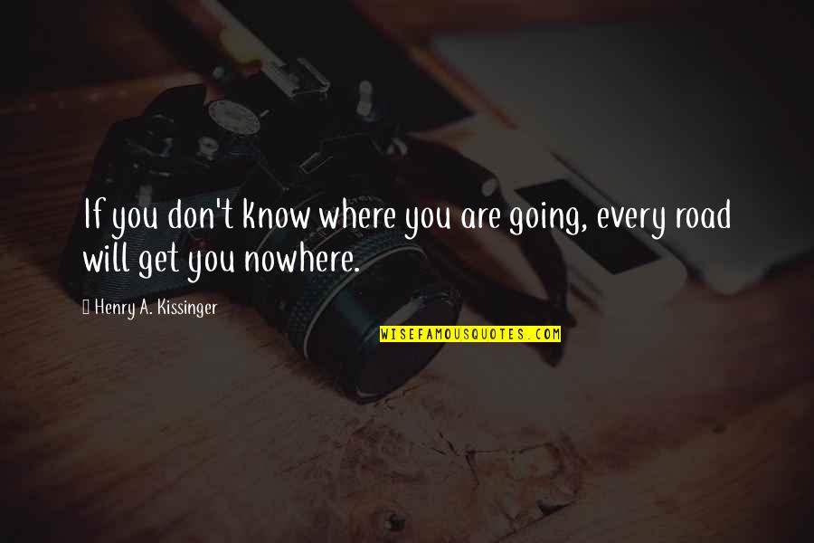 Freskos Epipla Quotes By Henry A. Kissinger: If you don't know where you are going,