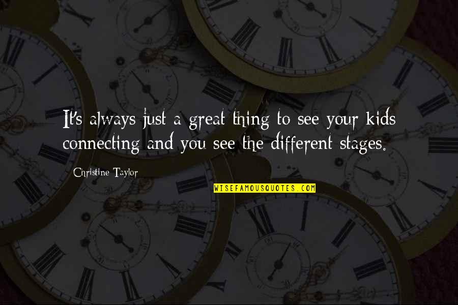 Frickman Of Connecticut Quotes By Christine Taylor: It's always just a great thing to see Frickman Of Connecticut Quotes By Christine Taylor: It's always just a great thing to see