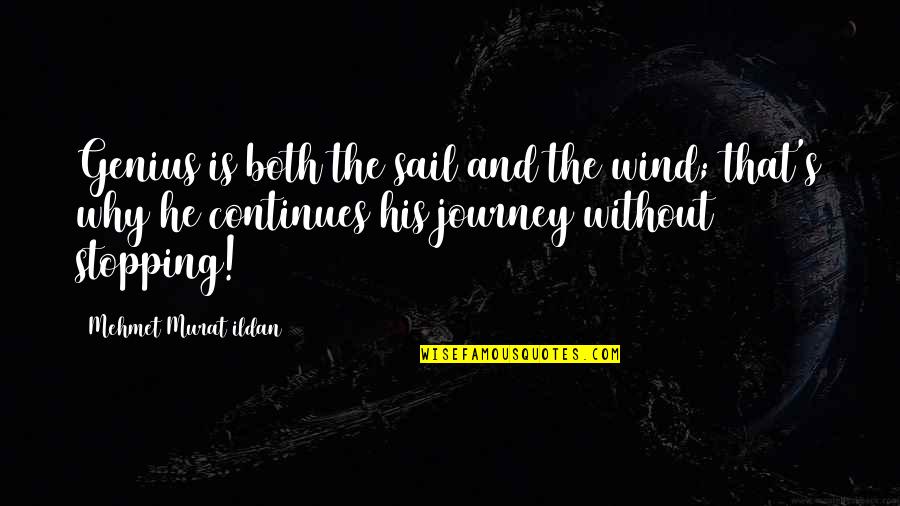 Friday Coffee Quotes By Mehmet Murat Ildan: Genius is both the sail and the wind;