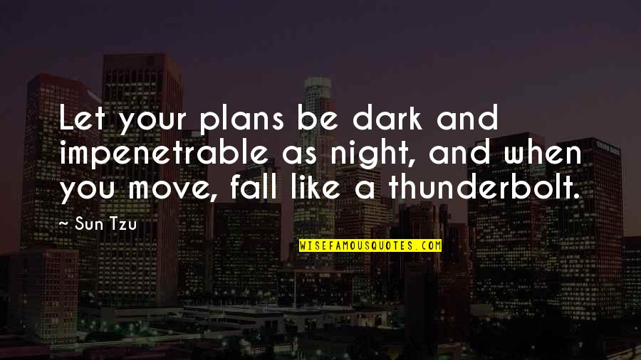 Friday Night Work Quotes By Sun Tzu: Let your plans be dark and impenetrable as