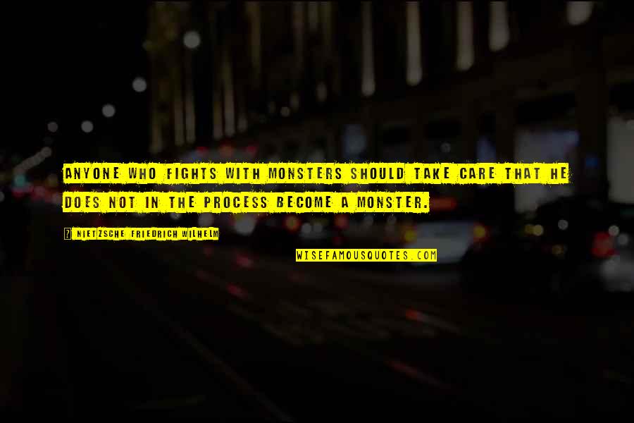 Friedrich Wilhelm Nietzsche Quotes By NIETZSCHE FRIEDRICH WILHELM: Anyone who fights with monsters should take care