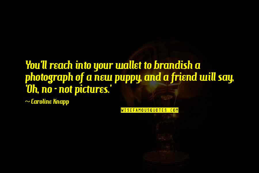 Friend Will Be There Quotes By Caroline Knapp: You'll reach into your wallet to brandish a