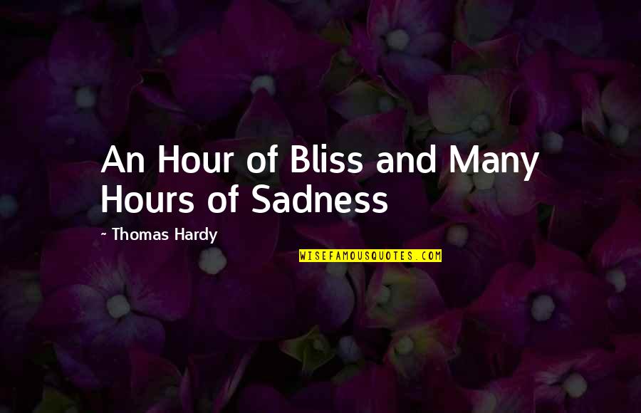 Friendly Rivalry Quotes By Thomas Hardy: An Hour of Bliss and Many Hours of Friendly Rivalry Quotes By Thomas Hardy: An Hour of Bliss and Many Hours of