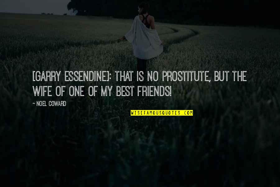 Friends But Best Friends Quotes By Noel Coward: [Garry Essendine]: That is no prostitute, but the