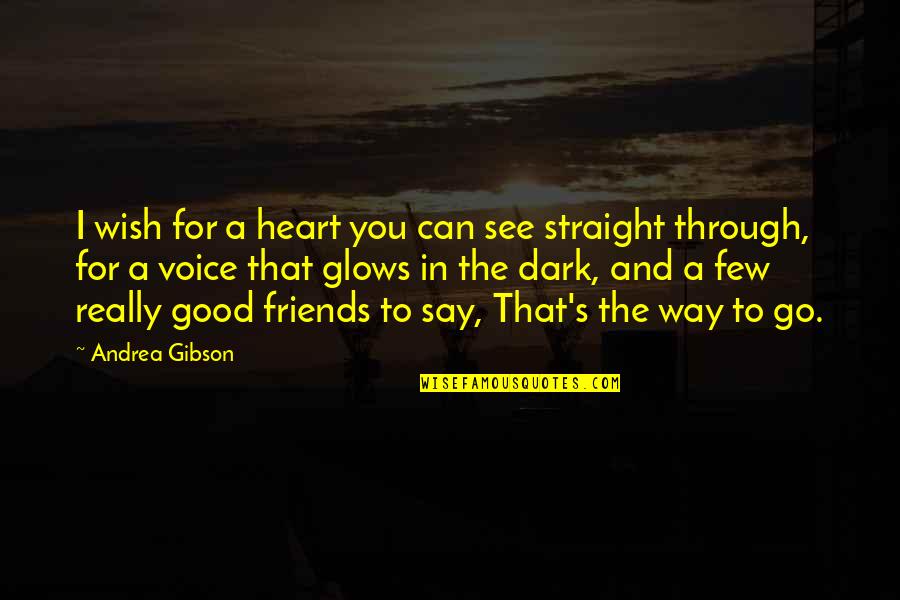 Friends For Quotes By Andrea Gibson: I wish for a heart you can see