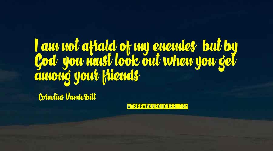 Friends Not Enemies Quotes By Cornelius Vanderbilt: I am not afraid of my enemies, but