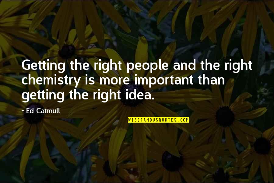 Friends Smiling Quotes By Ed Catmull: Getting the right people and the right chemistry Friends Smiling Quotes By Ed Catmull: Getting the right people and the right chemistry