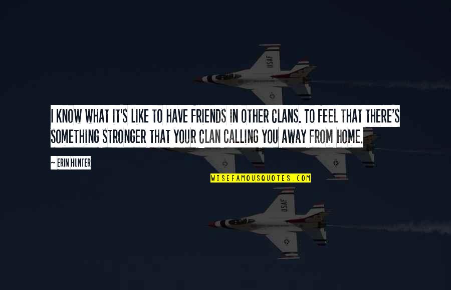 Friends Stronger Quotes By Erin Hunter: I know what it's like to have friends Friends Stronger Quotes By Erin Hunter: I know what it's like to have friends