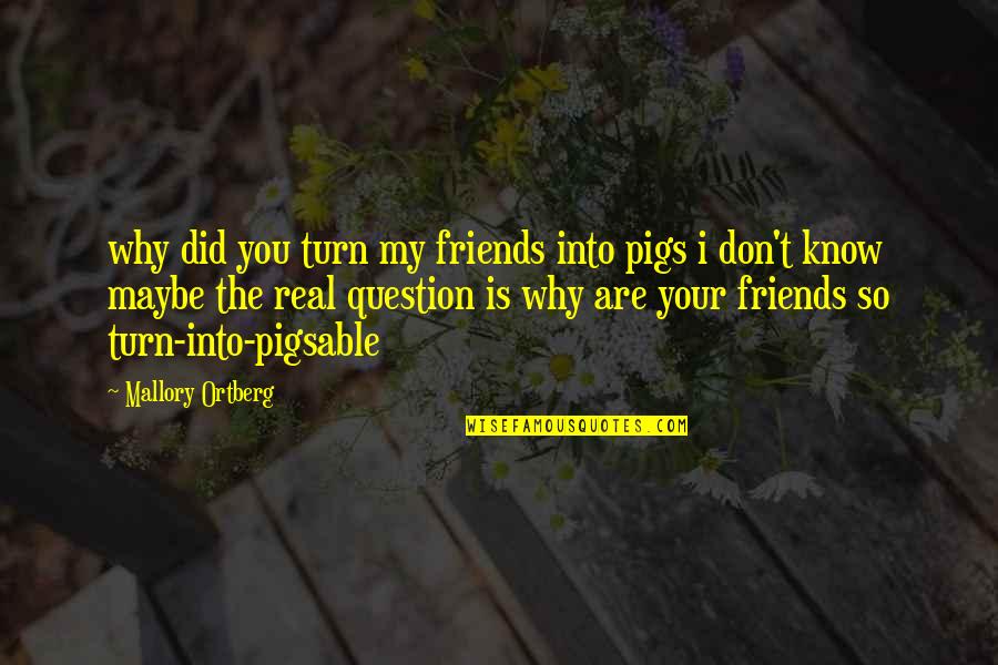 Friends Turn On You Quotes By Mallory Ortberg: why did you turn my friends into pigs Friends Turn On You Quotes By Mallory Ortberg: why did you turn my friends into pigs