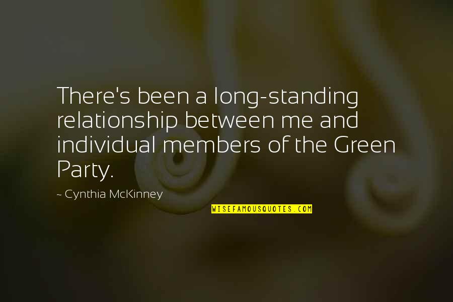 Friendship And Rainbows Quotes By Cynthia McKinney: There's been a long-standing relationship between me and