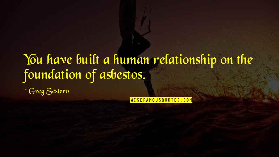 Friendship Built Quotes By Greg Sestero: You have built a human relationship on the