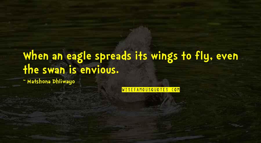 Friendship Demi Lovato Quotes By Matshona Dhliwayo: When an eagle spreads its wings to fly,