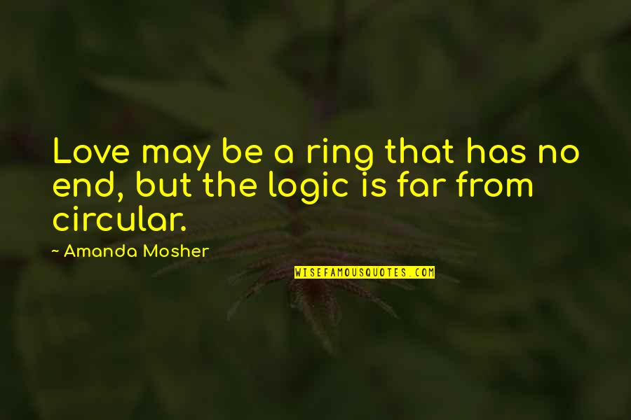 Friendship How I Met Your Mother Quotes By Amanda Mosher: Love may be a ring that has no
