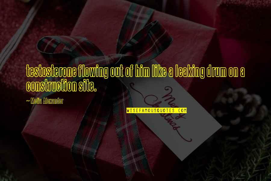 Friendship In Sula Quotes By Melia Alexander: testosterone flowing out of him like a leaking