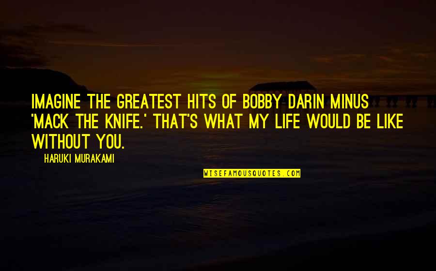 Friendship Surviving Distance Quotes By Haruki Murakami: Imagine The Greatest Hits of Bobby Darin minus Friendship Surviving Distance Quotes By Haruki Murakami: Imagine The Greatest Hits of Bobby Darin minus