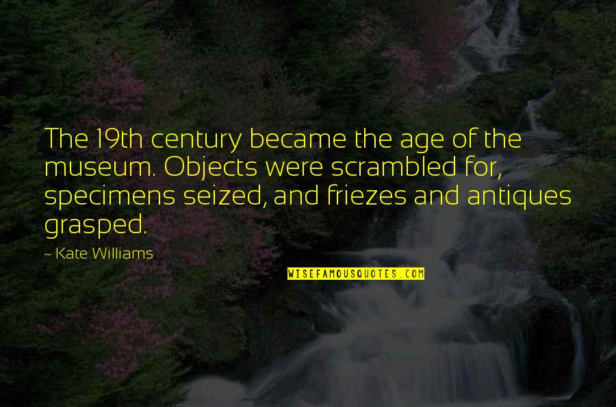 Friezes Quotes By Kate Williams: The 19th century became the age of the