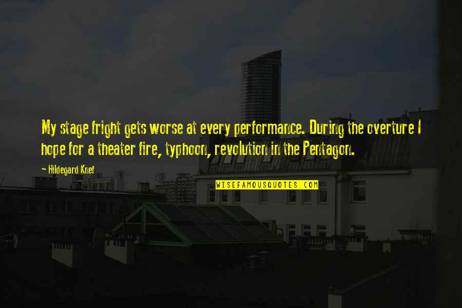 Fright Quotes By Hildegard Knef: My stage fright gets worse at every performance.