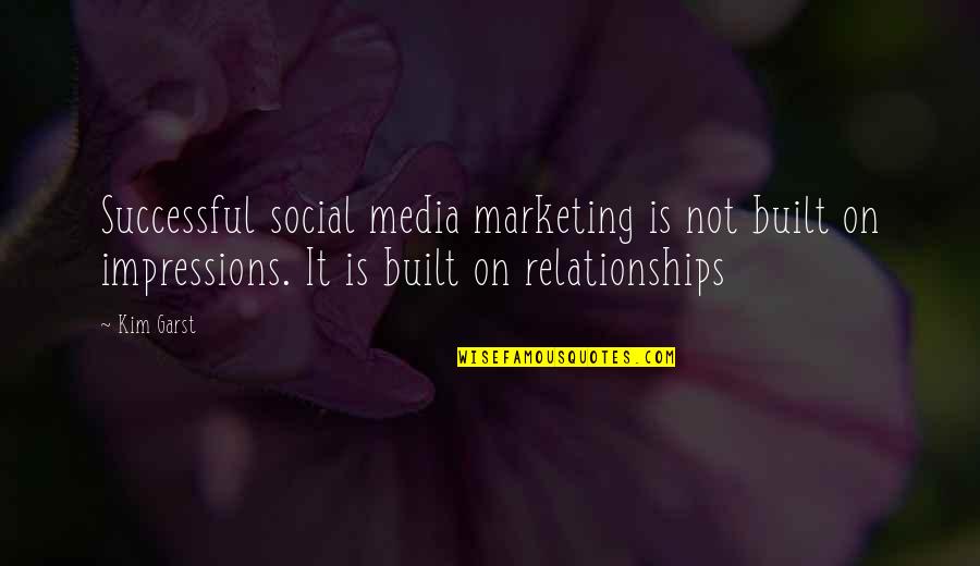 Frighteningly Good Quotes By Kim Garst: Successful social media marketing is not built on Frighteningly Good Quotes By Kim Garst: Successful social media marketing is not built on