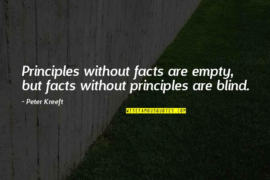 Fritters Quotes By Peter Kreeft: Principles without facts are empty, but facts without