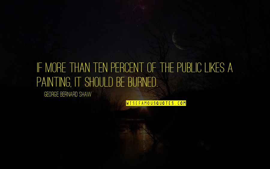 Fritz Leiber Quotes By George Bernard Shaw: If more than ten percent of the public Fritz Leiber Quotes By George Bernard Shaw: If more than ten percent of the public