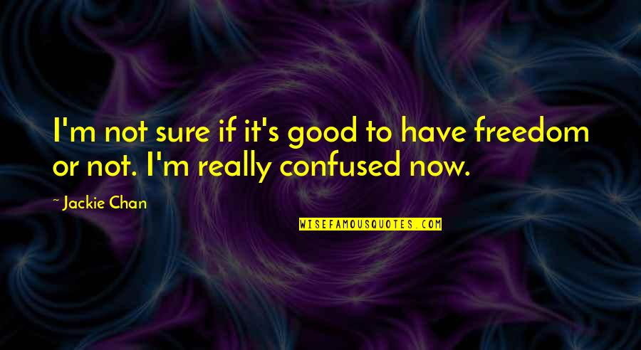 Frizzy Quotes By Jackie Chan: I'm not sure if it's good to have