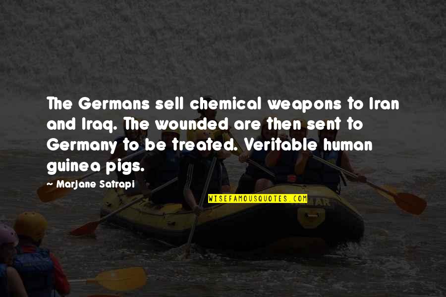 Frkvvande Quotes By Marjane Satrapi: The Germans sell chemical weapons to Iran and