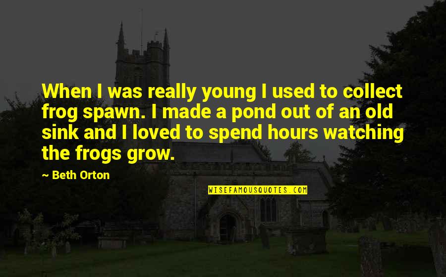 Frog Quotes By Beth Orton: When I was really young I used to