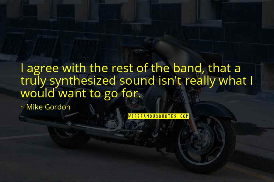 From Struggle Comes Success Quotes By Mike Gordon: I agree with the rest of the band,