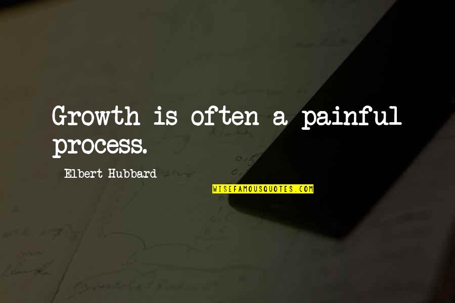 Fronds Quotes By Elbert Hubbard: Growth is often a painful process.