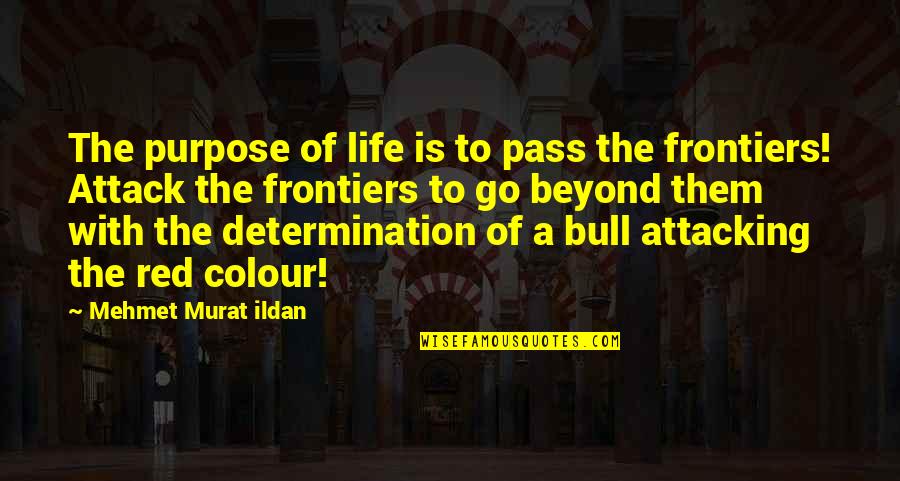 Frontiers Quotes By Mehmet Murat Ildan: The purpose of life is to pass the