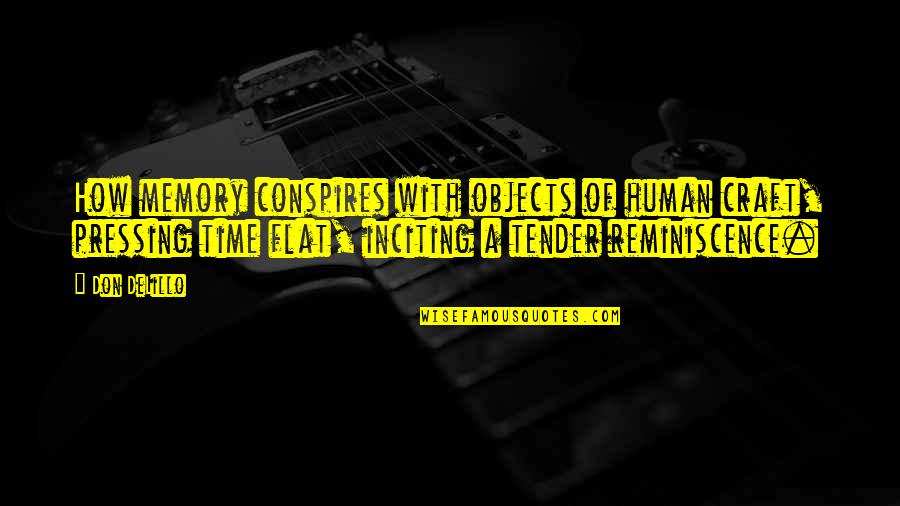 Frostfire Amanda Hocking Quotes By Don DeLillo: How memory conspires with objects of human craft, Frostfire Amanda Hocking Quotes By Don DeLillo: How memory conspires with objects of human craft,